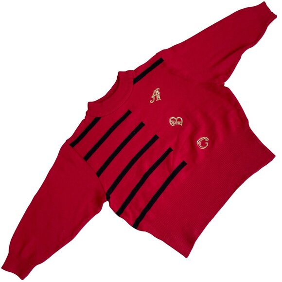 Carlotta (Germany) Intarsia Rib Stitch Cashmere Wool Embroidered Jumper : M - Picture 1 of 6